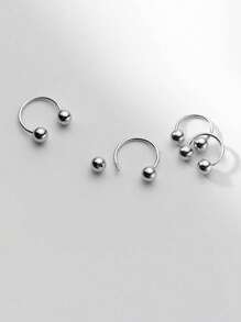 S925 Sterling Silver Pearl Navel Nail, Nose Nail, Navel Buckle, Navel Ring, Body Piercing Jewelry, Hypoallergenic Fashion Jewelry