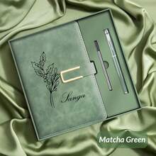 定制姓名PU皮笔记本 - 个性化旅行/教师/教会笔记本，仿皮硬面日记本，毕业/母亲节/父亲节/教师节/周年纪念礼物，学习用品，返校季，多功能，装饰性，可重复使用，现代，多彩，可爱，复古，卡通，卡哇伊，定制，个性化，独特，定制，员工，客户，学生，商务/工作/办公，学校，办公及学校用品，圣诞装饰，本地，节日日历