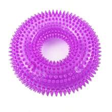 1 Pc Squeaky Interactive Dog Chew Toy, TPR Material For Teeth Cleaning, Multi-Color For Indoor And Outdoor Use