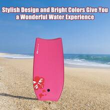 Lifezeal Super Lightweight Bodyboard Surfing With Leash EPS Core Boarding IXPE Pink - Pink - View 5