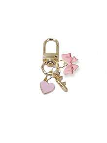 个性化心形吊饰，带有姓名首字母和礼物留言/情书 | 心形钥匙扣配件 | 定制包袋吊坠 | 礼物，蝴蝶结配饰，钥匙扣，独特的手机配件，简约设计，适用于女士钱包和手机配件，赠送给朋友，家人，女朋友，户外配饰，派对配饰，礼品，纪念品，女士包袋吊坠，汽车吊坠，女士女孩礼物，返校礼物 - 彩色 - 查看 24