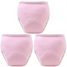 6件柔软训练裤，透气可洗幼儿训练裤，四季皆宜，混色，送给男宝宝和女宝宝的理想礼物，针织面料，防漏，布尿布替代品