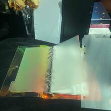 1 set de pages de séparateurs à feuilles mobiles A6 (transparentes, noires, blanches) avec étiquettes, étagère à autocollants de planificateur, feuilles de séparateurs à feuilles mobiles en plastique à 6 anneaux A6, lignes de séparateurs de planificateur semi-transparentes A6, planificateur à feuilles mobiles de budget, inserts de planificateur, matériau en PVC, pratique pour l'organisation, la visualisation et l'enregistrement des plans personnels - Multicolore - Voir 8