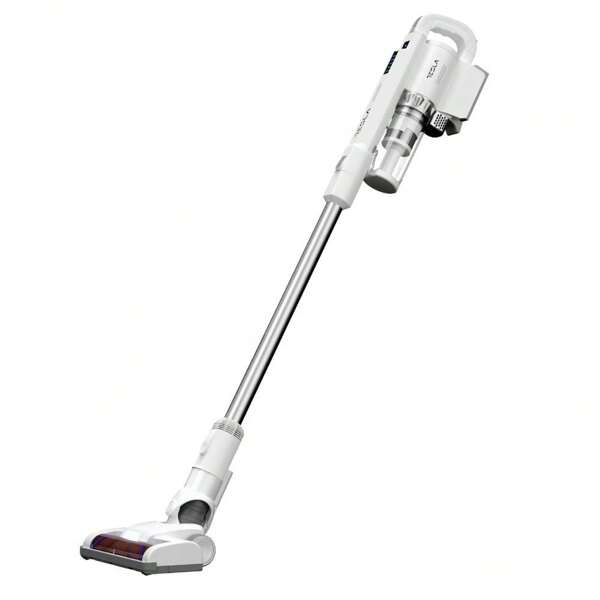 Tesla Tesla Aspirador Escoba Sin Cable HS300WX-Robot Aspiradora, Vertical, Potencia 200W, Succión 18000/9000 Pa, Filtro HEPA, Sin Bolsa, Batería Extraíble de 18.5V2200mAh, Color Blanco-Gris ✅ Entrega 24/72h a España (península)