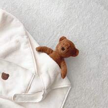 1 件婴儿推车防风毯，超柔软温暖的婴儿背带包裹被，冬季加厚襁褓 - 刺绣襁褓毯，完美的新生儿送礼佳品