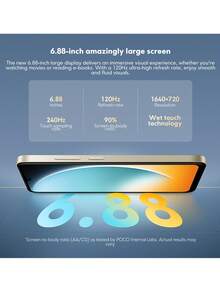 Xiaomi POCO C71 Smartphone 3GB+64GB Global Version, Unisoc T7250 Processor, 6.88" Waterdrop Display, Up To 120Hz Refresh Rate, 32MP Main Camera, 5200mAh (Typical) Battery, 15W Fast Charging, Fingerprint & Face Unlock - Gold - View 4