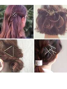 200 piezas/100/50/20 piezas, alfileres para el cabello de mujer de 5cm/1,97 pulgadas, estilo minimalista básico, dorado recto, pinza lateral, pasador Bb, de moda, versátil, elegante simple, accesorios para el cabello, adecuado para salidas diarias, cabello, lavado de cara, maquillaje, combinación de ropa, accesorios, tocado, pinza plana, pinzas, pinzas para el cabello, pasador, garra para el cabello