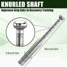 Adjustable Macebell Clubbell 6in1 Premium Steel  Club Strength Training Equipment For Full Body Muscles Shoulder Grips Forearms Workouts 6.5 9 11 13 15 17.5LBs - Silver - View 4