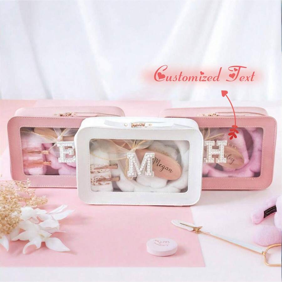 Bộ quà tặng chăm sóc cá nhân hóa, bao gồm túi đựng mỹ phẩm, phù hợp cho tiệc độc thân, tiệc dành cho các cô gái, tiệc ngủ, chăm sóc spa, quà tặng cho mẹ và túi đựng mỹ phẩm du lịch. Một bộ quà tặng chăm sóc chu đáo dành cho phái nữ, cũng là quà tặng tiệc tùng cho thanh thiếu niên, người độc thân, tiệc ngủ, tiệc giới trẻ, túi quà tặng cho bé gái, quà tặng chăm sóc spa, quà tặng ý nghĩa cho các cô gái tuổi teen, quà sinh nhật cho bé gái, quà tặng tiệc ngủ, phụ kiện phong cách sinh viên. - Nhiều màu - Xem 1