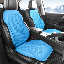 1pc Summer Breathable Silk Car Seat Cushion, Loose Fit Front Seat Pad, Comfortable Cool Mat For All Seasons - Multicolor - View 4