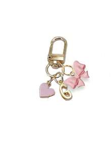 个性化心形吊饰，带有姓名首字母和礼物留言/情书 | 心形钥匙扣配件 | 定制包袋吊坠 | 礼物，蝴蝶结配饰，钥匙扣，独特的手机配件，简约设计，适用于女士钱包和手机配件，赠送给朋友，家人，女朋友，户外配饰，派对配饰，礼品，纪念品，女士包袋吊坠，汽车吊坠，女士女孩礼物，返校礼物 - 彩色 - 查看 25