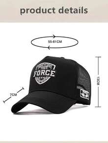 New High Crown Hat Summer Sun Hat Men Baseball Cap Wide Brim Breathable Mesh Sports Cap Sun Protection - Black - View 2