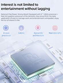 Lenovo Qitian K10C Tablet PC, 4GB+64GB, Android 11, Unisoc T610 Chip, Supports WiFi & Bluetooth 5.0, 10.1" FHD 1920*1200 IPS Display, 2MP Front Camera, 8MP Rear Camera, 7700mAh Battery - Grey - View 4