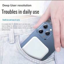 5000mAh MagSafe Magnetic Power Bank For IOS– Sweet Pink Aesthetic Portable Charger For Girls – Pocket-Friendly Wireless Battery Pack With Fast Charging – Perfect Gift For Girlfriend, Sister, Bestie – Ideal For Valentine's Day, Christmas, Anniversaries – Lightweight, Strong Magnetic Hold, Matches Daily Outfits – Fits Easily In Purse, Clutch Or Backpack – Must-Have Travel & School Essential For IOS Lovers Suitable For Summer Holiday Outdoor Travel/Camping And Hand Free Emergency Backup Mobile Power Supply Gifts For Family, Friends, Birthday Magnetic Wireless Nan - Blue - View 8