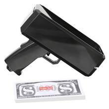 1pc Super Money Gun Toy, Fake Paper Money Spray Gun Toy, Handheld Cash Gun Fake Banknote Dispenser Money Shooting Toy, Halloween Decor