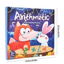 1 Stück Kinder Mathematik Addition & Subtraktion Magnetisches Lernspielzeug, Mathe-Aufklärung Lernhilfe mit 3 Spielmodi, leicht verständlich, geeignet für 3-6 jährige Jungen & Mädchen, Kindergarten, Geburtstag, Feiertage, kleine Geschenke