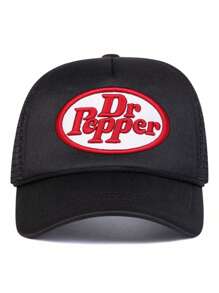 1 Berretto da baseball in rete con ricamo a cinque punte, regolabile, cappello casual per protezione solare da esterno per primavera/autunno, viaggi, spiaggia, vacanze, stile unisex Y2K