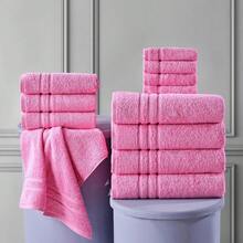 Pink Bath Towels 4 Pack Soft And Absorbent, Premium Quality Perfect For Daily Use 100% Cotton Towel 600 GSM - 粉色 - 查看 2
