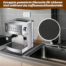 Tapete absorbente para máquina de café, tapete de silicona suave para barra de cocina, tapetes de drenaje para tazas y platos, tapete anti-escaldaduras, posavasos impermeables antideslizantes - Gris - Ver 5