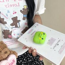 形 3D 硅胶软壳，适用于 Apple 4/3、Galaxy Buds 3/3 Pro - 綠色 - 查看 10