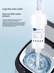 1pc Front Load Washing Machine/Shower Filter/High Flow Rate Chlorine Removal PP/Washing Machine/Toilet/Showerhead Water Filter Set (Not For In US/Korea) - Multicolor - View 6