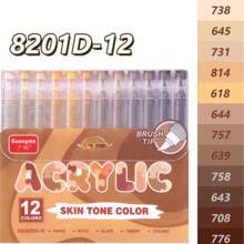 Guangna New Skin Tone 6sets Of 72colors For Comic Drawing Cartoon Painting Vivid Color Special Skin Showing System