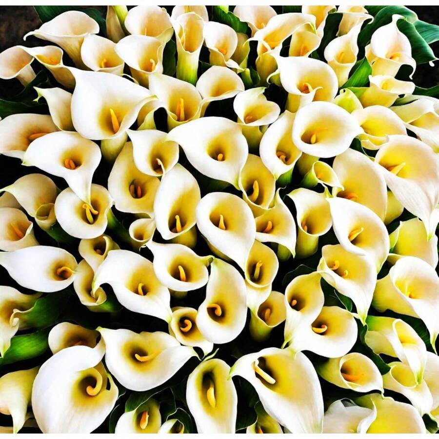 100 Stück weiße Lilien-Samen, mehrjährige Blumen