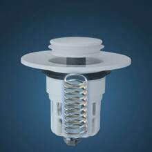 1 Pop-Up Bathroom Sink Drain Plug - Multi-Functional Pressure Filter, Durable Plastic, Essential Accessory For Efficient Drainage, Modern Bathroom Elegant Design, Bathroom Sink Accessory Back To School