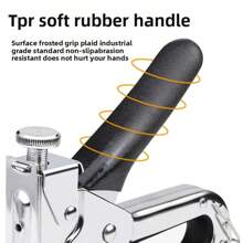 1 Piece, 3-In-1 Heavy-Duty Stapler Set, Manual Three-In-One Nail Gun, Staple Gun, Woodworking Manual Gun, U-Shaped, T-Shaped, Door-Shaped, Comes With 300 Or 600staples, Suitable For Fixing Materials In Furniture, Decoration, Woodworking, Doors And Windows, And Other Fields.