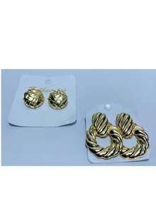 KITS OF 2 PAIRS OF PLATED EARRINGS - KIT 07 - View 2