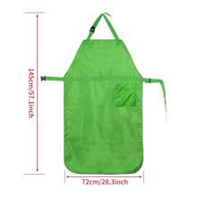 1 Stück grüne Garten-Mähschürze mit Vollschutz und Taschen - atmungsaktive Schutzschürze für Rasenpflege, Gartenarbeit und Landschaftsgestaltung, verstellbare Träger und große Taschen, unisex Outdoor-Bekleidung, funktionelle Gartenbekleidung