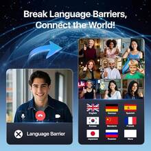 Auriculares de Traducción de Idiomas AI, Pantalla Táctil LCD OWS Traductor en Tiempo Real para 144 Idiomas y Acentos Auriculares Traductores Ideales para Viajes Negocios Aprendizaje Dispositivo de Traducción Auriculares (Blanco Lechoso) - Negro - Ver 4