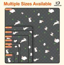 6-Pack Guinea Pig Cage Liner, 16in X 30in Fast Absorption Washable Bedding Pee Pads For Dogs Puppy Rabbit Small Animal Cage Mat, Leakproof & Non-Slip - Multicolor - View 9
