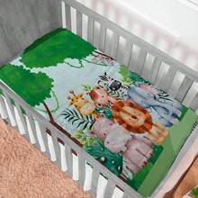 Baby Comforter For Crib And Bed, Warm Padded, Sublimated Print - 森林 - 查看 1
