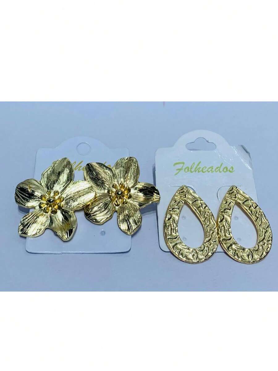 KITS OF 2 PAIRS OF PLATED EARRINGS - KIT 16 - View 1