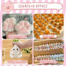 Taba Squishy Making Kit - DIY Squishy Maker With Hamster Silicone Molds, Liquid Gel & Flocking - Create Cute Squishies, School Supplies,Back To School - 200g Hamster Mold - View 8