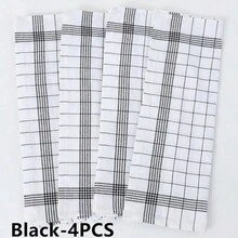 4/6/8/12 Pcs Rags, 2 Colors Kitchen Tea Towels, Creative Napkin Classic Plaid Rectangular Cotton And Linen Fabric Home Kitchen Fabric Napkin Placemat Tea Towel Home Supplies Grid KitchenTowels,Fabric Stripes And Checkered Kitchen Towels, - Multicolor - View 15