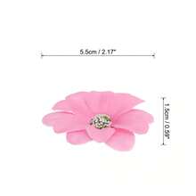 Faux Silk Multi-Layered Handmade Artificial Flowers Purple White Pink Bulk - Hồng - Xem 2