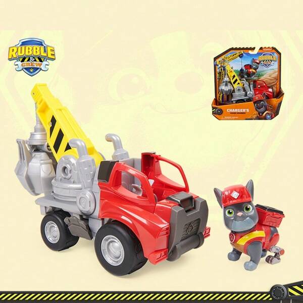 Spin Master PAW Patrol Rubble & Crew Baufahrzeuge Spielset - 5+ Baufahrzeuge mit passenden Hundespielzeugfiguren (Spielzeug für Kinder ab 3 Jahren, Erstickungsgefahr für unter 3-Jährige)