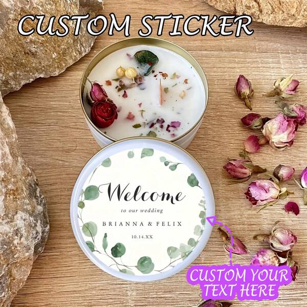 Personalized Wedding Stickers Custom Names, Dates, Addresses - Floral Wedding Party Decorations - Pastel Colors Floral Wreath - Self-Adhesive Labels For Wedding Invitations, Thank You Cards, Bridal Showers - Compatible With Plastic, Fabric, Glass, Metal, Wedding Accessories, Event Stationery, Decorative Accents, Premium Finish, Brides And Grooms School Supplies, Back To School