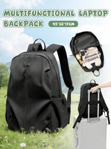 Mochila escolar de moda para niños y niñas adolescentes, mochila grande para portátil que cabe notebooks de 14-15.6 pulgadas, de 45*32*17 pulgadas, mochila escolar duradera y casual, mochila diaria para viaje con dos bolsillos internos y bolsillo para portátil, disponible en varios colores
