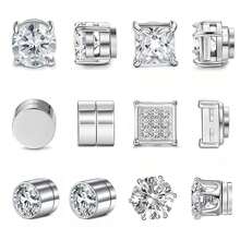 6 pares de pendientes de botón de acero inoxidable sin perforar, joyas para nariz sin perforar para mujeres y hombres, juego de pendientes de botón falsos sin perforar para oídos sensibles