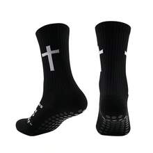 1 Đôi tất thể thao phủ latex, tất dài đến giữa bắp chân thấm hút mồ hôi thoải mái khi chơi bóng đá, chạy bộ, phù hợp cho cả nam và nữ, mọi mùa - Nhiều màu - Xem 11