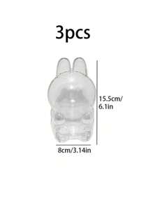1 pièce/3 pièces Étui de protection transparent pour première génération debout et deuxième génération assis, protection anti-poussière en pendentif à accrocher aux sacs, porte-clés (pas de poupée), école