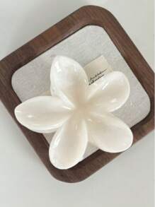 Set de 3 cleme de păr din plastic cu design floral Ombre, accesorii de păr elegante, minimaliste, asortate, pentru uz zilnic, pentru femei