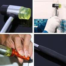 1 Martillo de goma profesional antideslizante para la mano (Martillo de 25/30/40), fuerte y duradero para mantenimiento de joyería y manualidades