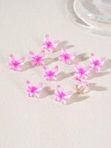 10 件时尚可爱粉色蝴蝶发夹，百搭女士发夹，编织发夹，婚礼、婚礼派对装饰的理想选择，爪夹，发夹，发夹，发夹 - 彩色 - 查看 3