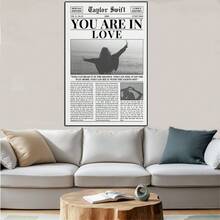 1/3/6 件装报纸印刷品，墙面艺术，复古杂志海报，浴室墙面装饰画，宿舍复古装饰，家居装饰，无框墙面装饰 - 黑與白 - 查看 7