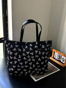 Nuevo bolso estilo coreano para botellas de agua, con estampado de fresa y floral de gran capacidad y multifuncional, bolso de hombro casual para ir al trabajo, adecuado para uso diario, viajes y transporte, puede contener una botella de agua y un teléfono