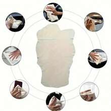 1 pièce Serviette de voiture en peau de cerf haut de gamme - Super absorbante, ne peluchant pas, naturelle, douce et délicate pour le nettoyage de la voiture, convenant à un usage domestique et de restaurant - Alternative de haute qualité à la peau de mouton, lavage à la main uniquement, style vintage, serviette de qualité pour restaurant, serviette de style vintage, tissu super absorbant, accessoire automobile